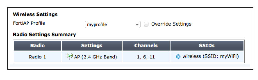 Setting up WiFi with FortiAP 3