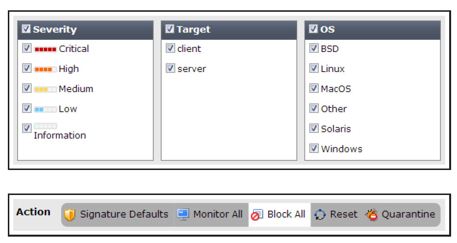 Protecting a Web Server - IPS 6