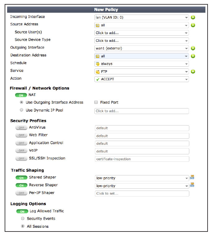 Traffic Shaping for VOIP and FTP and Daily Traffics 3