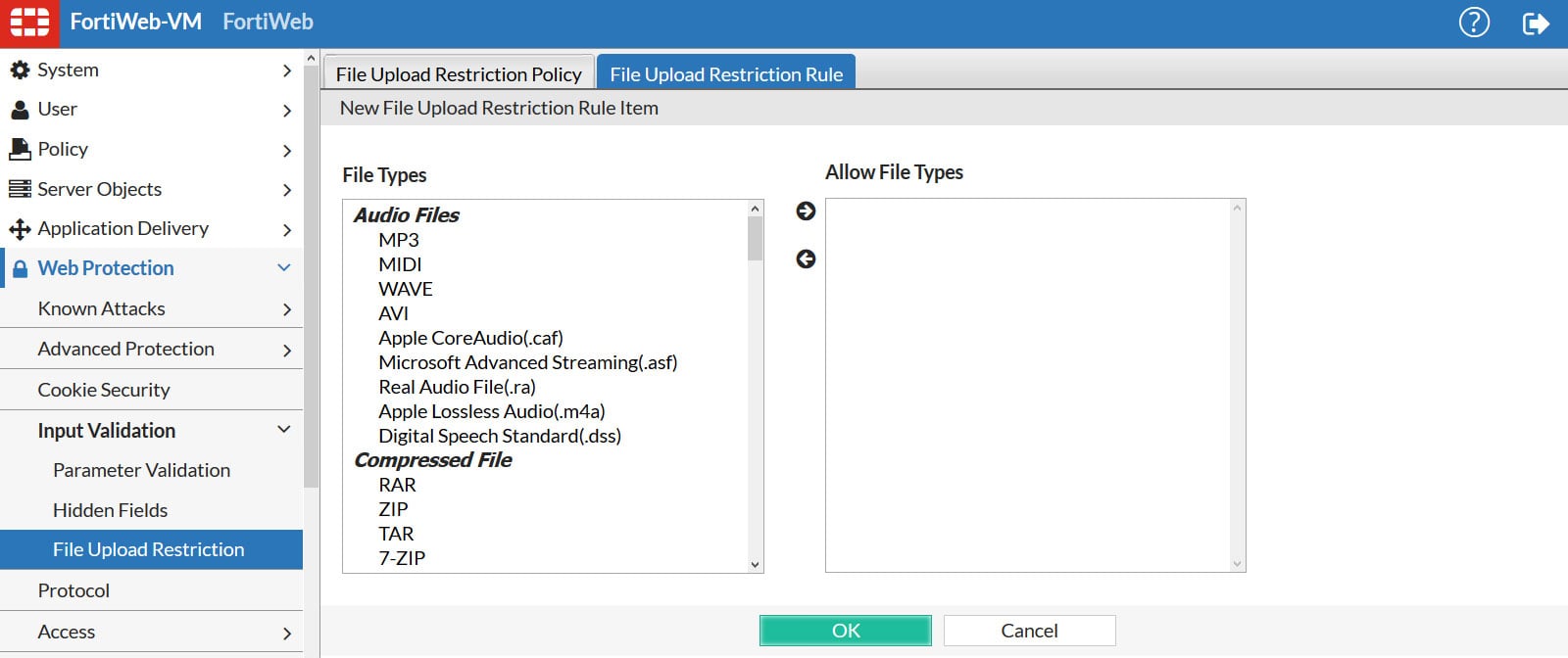 Restricting Uploads by File Type and Size 3