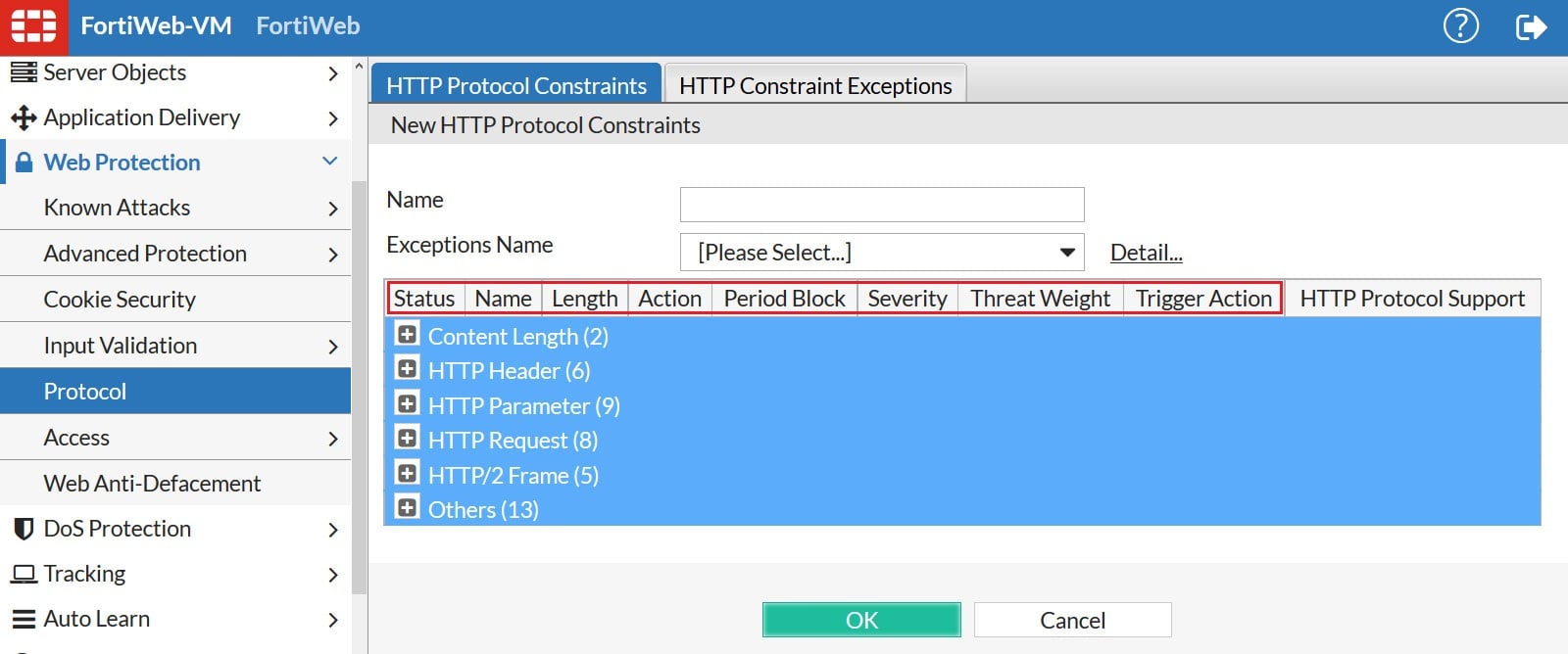 HTTP/HTTPS Protocol Constraints 2